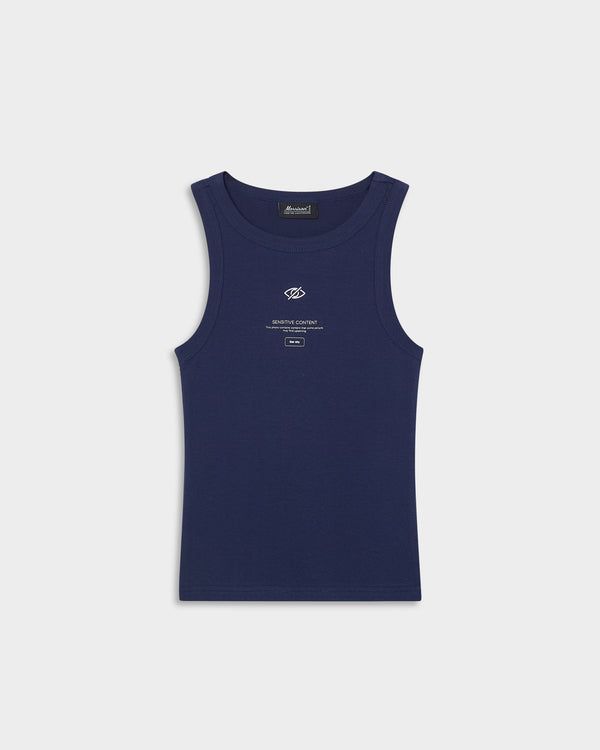 SENSITIVE NAVY TANK TOP