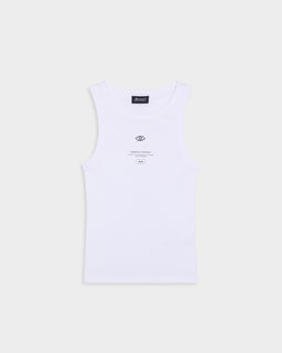 SENSITIVE WHITE TANK TOP