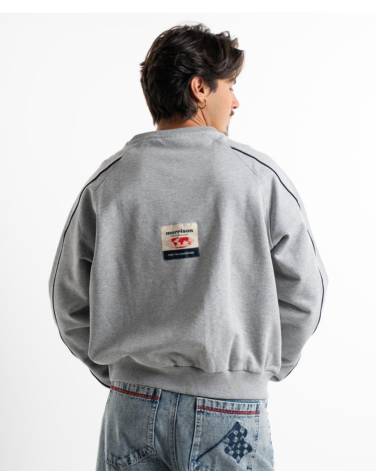 WORLD GREY LOOSE SWEAT