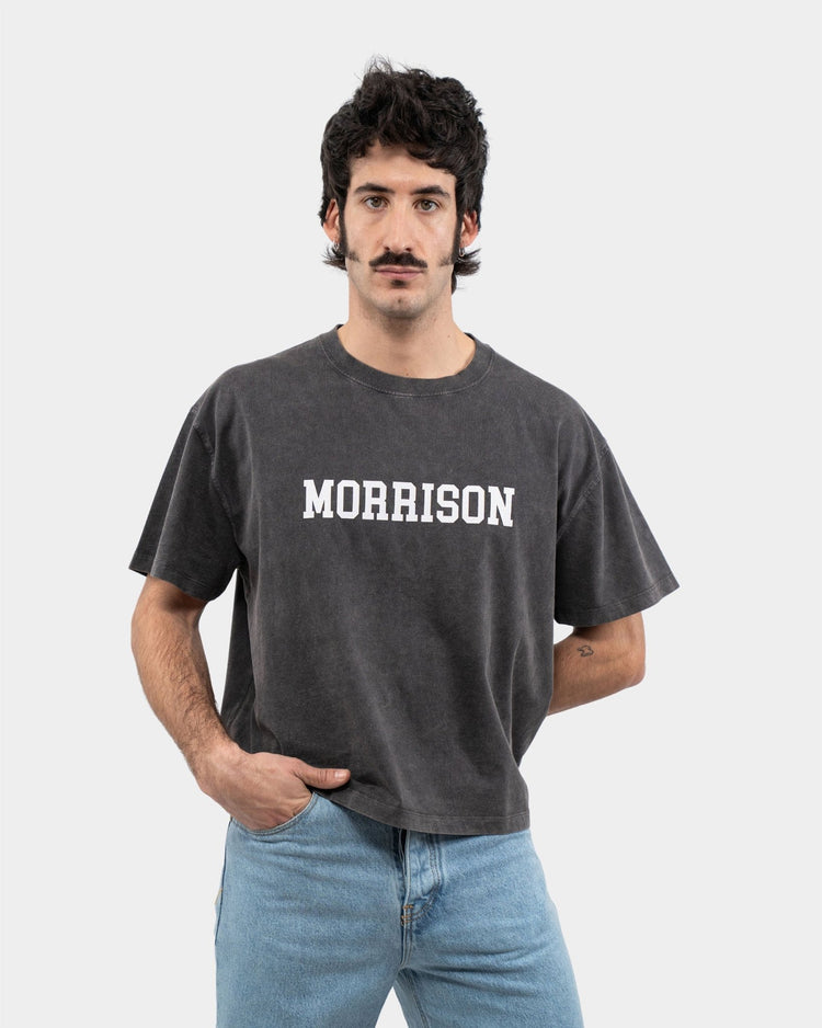 COLLEGE BLACK BOXY TEE - CAMISETAS - Morrison Shoes