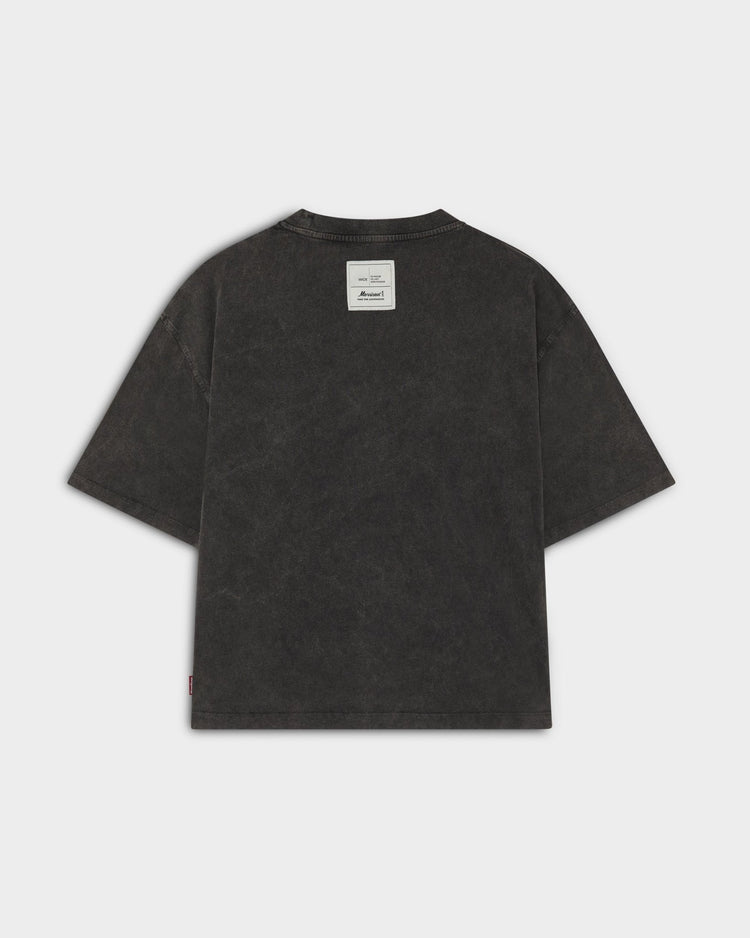 COLLEGE BLACK BOXY TEE - CAMISETAS - Morrison Shoes