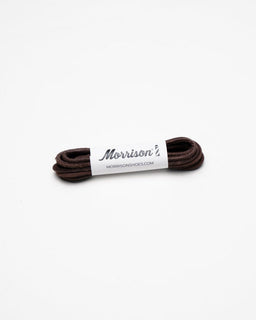 Cordones redondos de piel café - CORDONES - Morrison Shoes