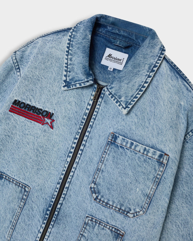 DENIM WORKER JACKET - CHAQUETAS - Morrison Shoes