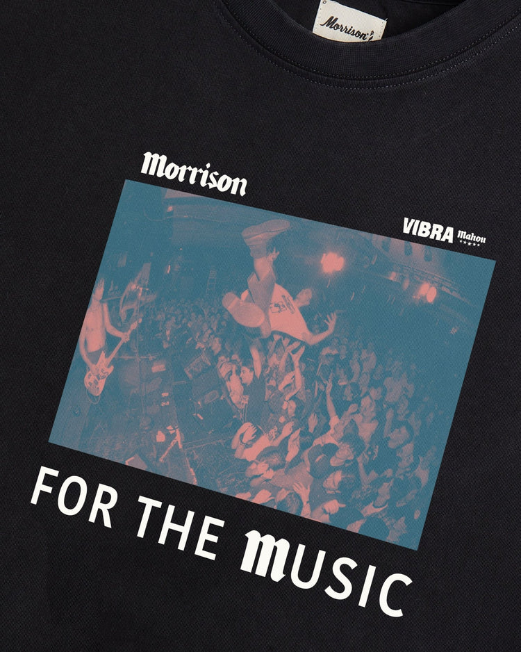 For The Music Black Tee - CAMISETA - Morrison Shoes