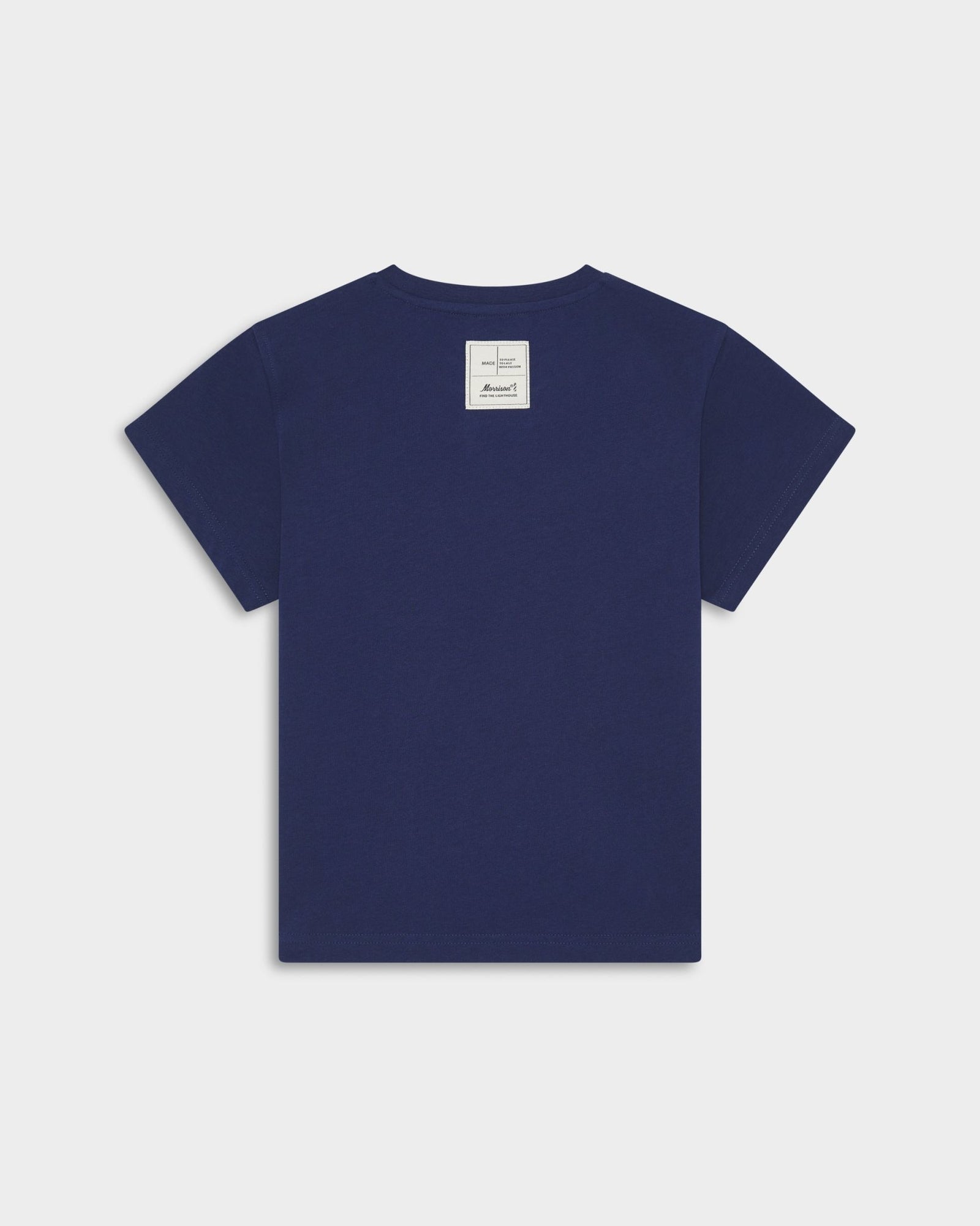 FREEZED NAVY SLIM CROP TEE - CAMISETAS - Morrison Shoes