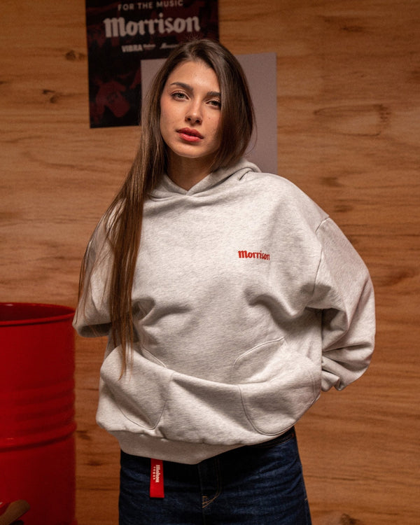 Grey Pockets Hoodie - SUDADERAS - Morrison Shoes [woman]