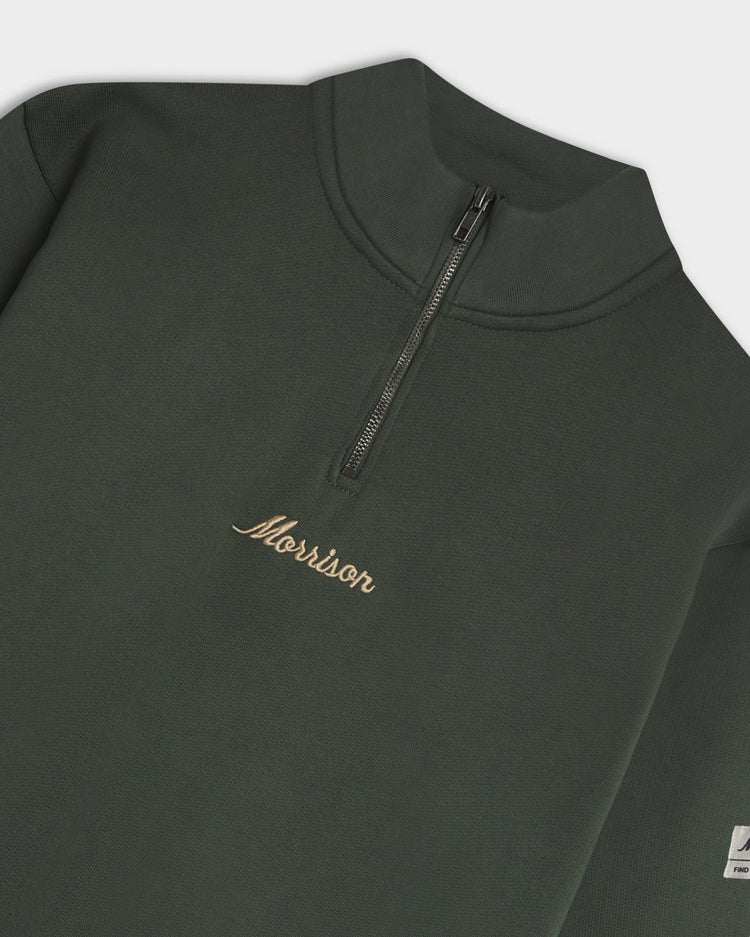 Khaki Half Zipper - SUDADERAS - Morrison Shoes