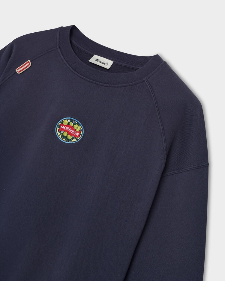 LEMON NAVY LOOSE SWEAT - SUDADERAS - Morrison Shoes