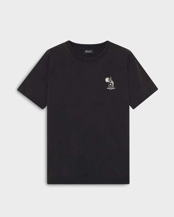 LIGHTUP BLACK TEE - CAMISETAS - Morrison Shoes
