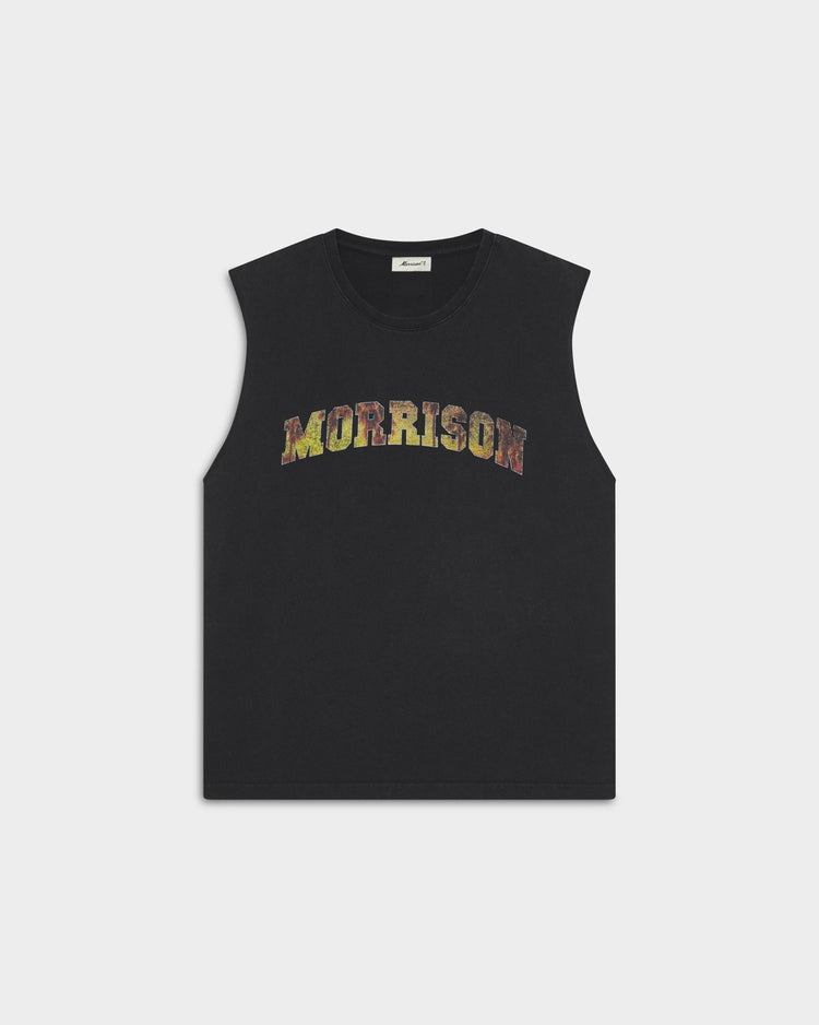 PALM BLACK BOXY TANK TOP - CAMISETAS - Morrison Shoes