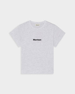 PEACH GREY SLIM CROP TEE - CAMISETAS - Morrison Shoes