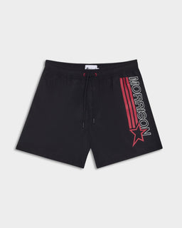 STAR BLACK BOXER SWIMSUIT - BAÑADORES - Morrison Shoes