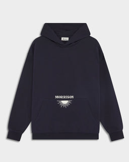 SUN NAVY BOXY HOODIE - SUDADERAS - Morrison Shoes
