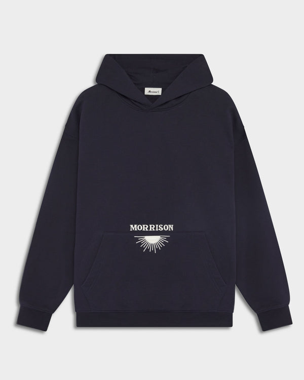 SUN NAVY BOXY HOODIE - SUDADERAS - Morrison Shoes