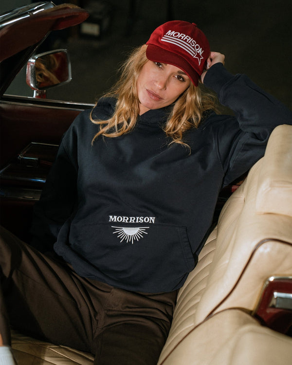 SUN NAVY BOXY HOODIE - SUDADERAS - Morrison Shoes