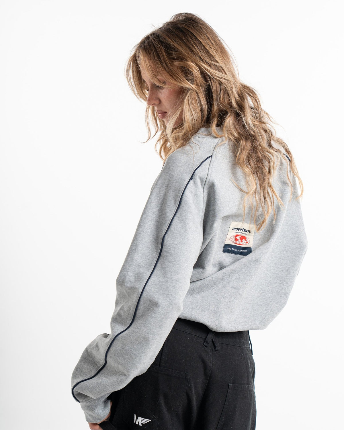WORLD GREY LOOSE SWEAT - JERSÉIS - Morrison Shoes [woman]
