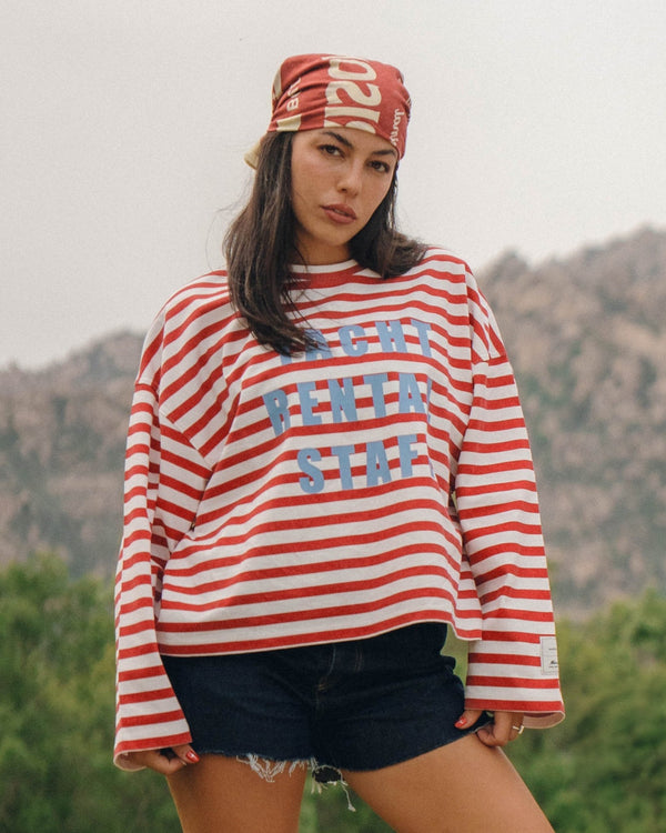 YACHT PINK STRIPES LSTEE - CAMISETAS - Morrison Shoes [woman]